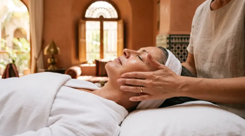 Soin Visage Anti-Âge à Domicile Marrakech